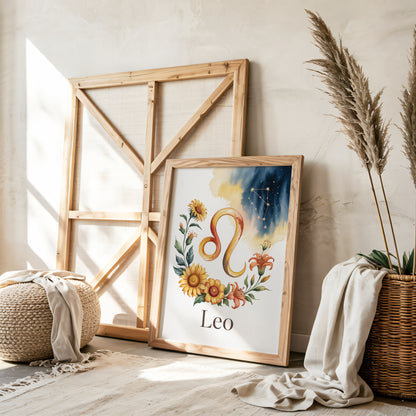 Leo Earth Wall Art