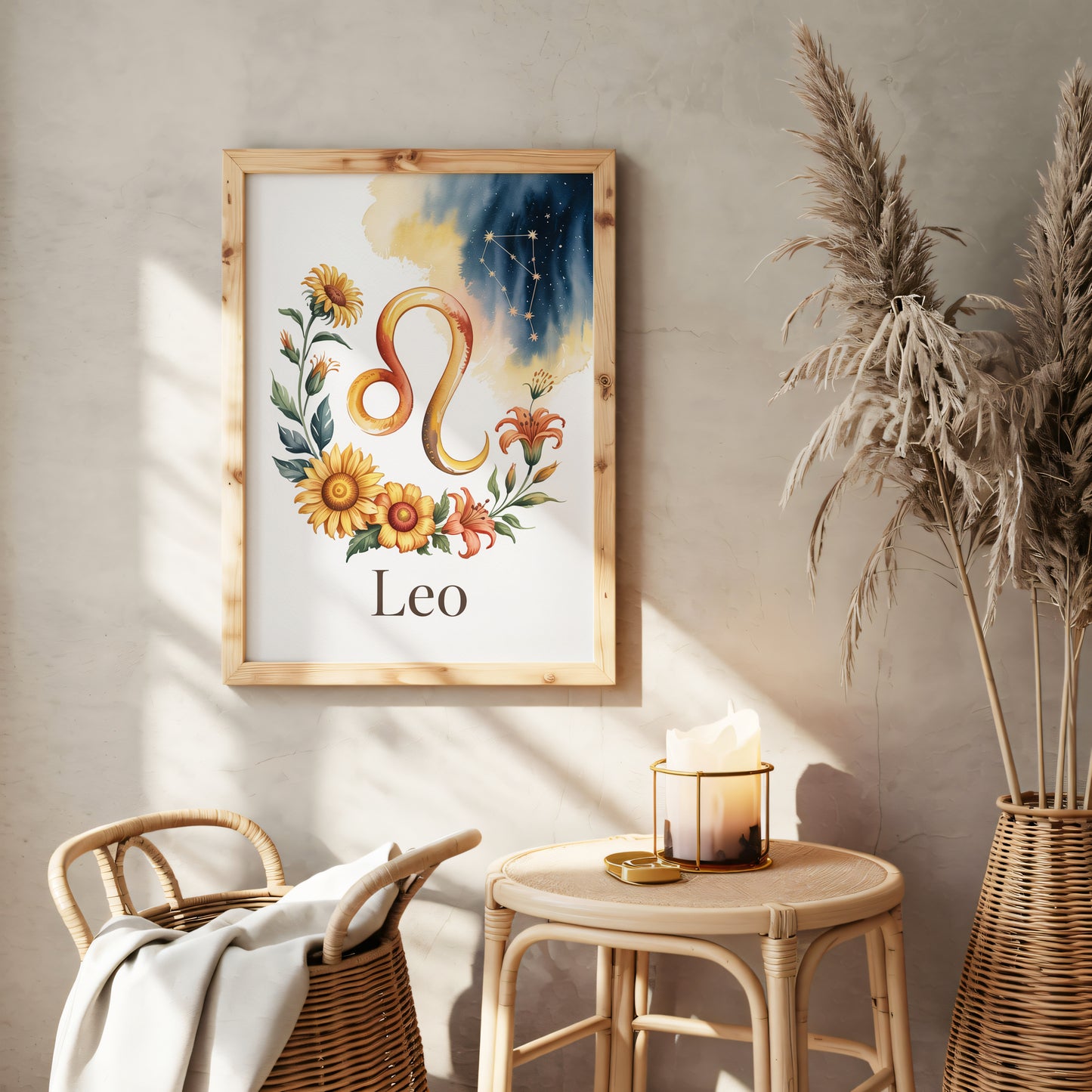 Leo Earth Wall Art
