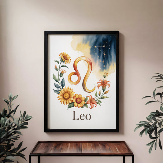 Leo Earth Wall Art