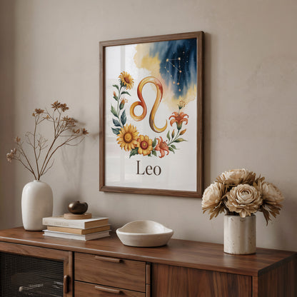 Leo Earth Wall Art