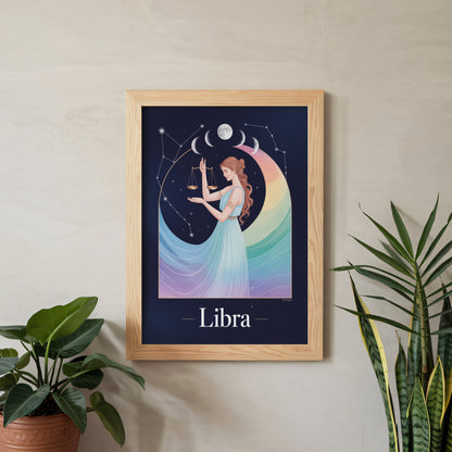 Libra Flat Mystical Wall Art