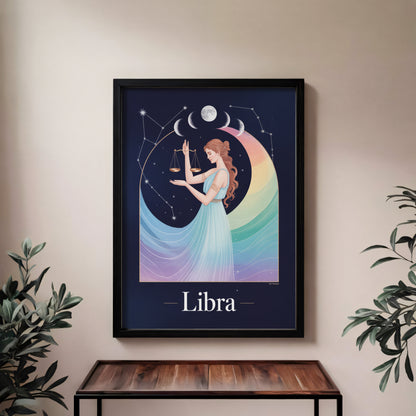 Libra Flat Mystical Wall Art