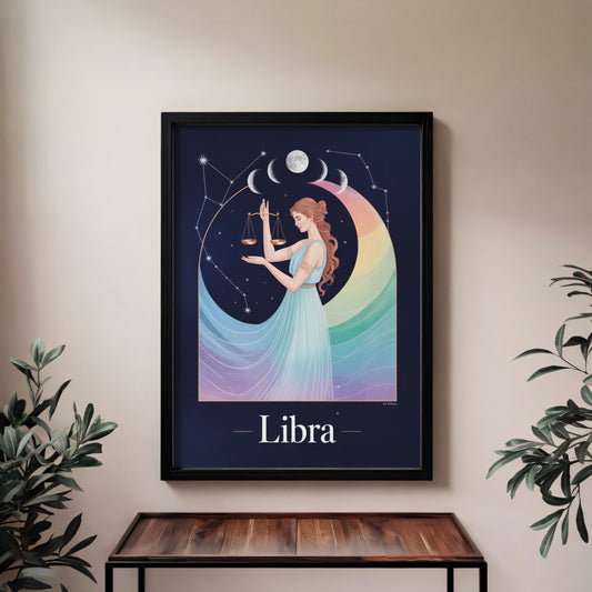 Libra Flat Mystical Wall Art