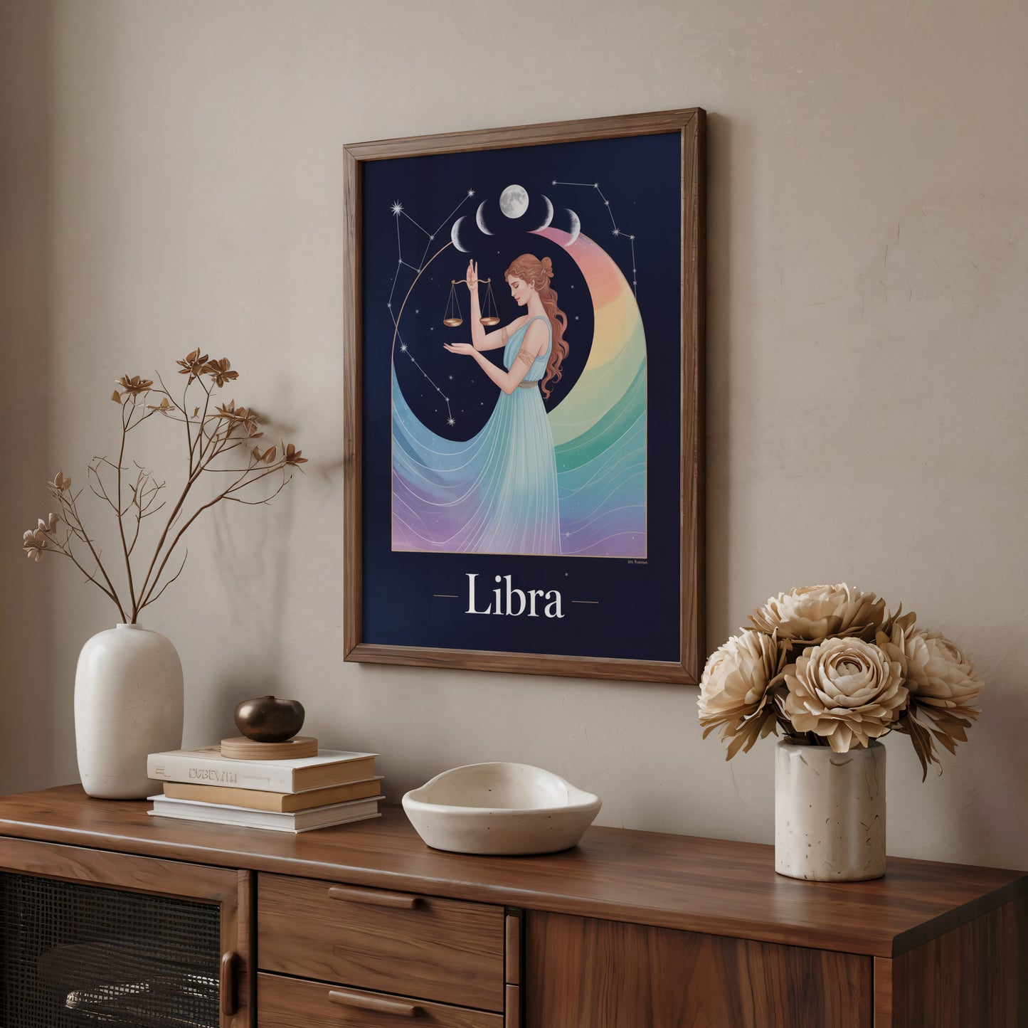 Libra Flat Mystical Wall Art