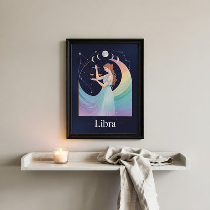 Libra Flat Mystical Wall Art