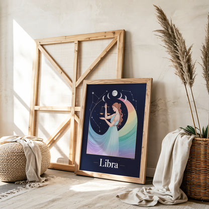 Libra Flat Mystical Wall Art