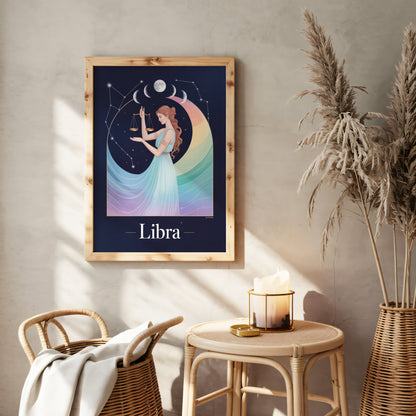 Libra Flat Mystical Wall Art