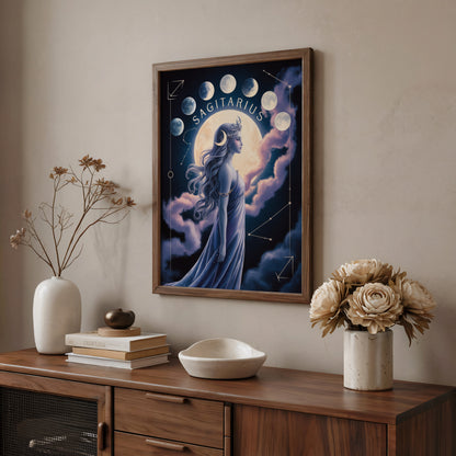 Sagittarius Lunar Wall Art
