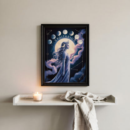 Sagittarius Lunar Wall Art