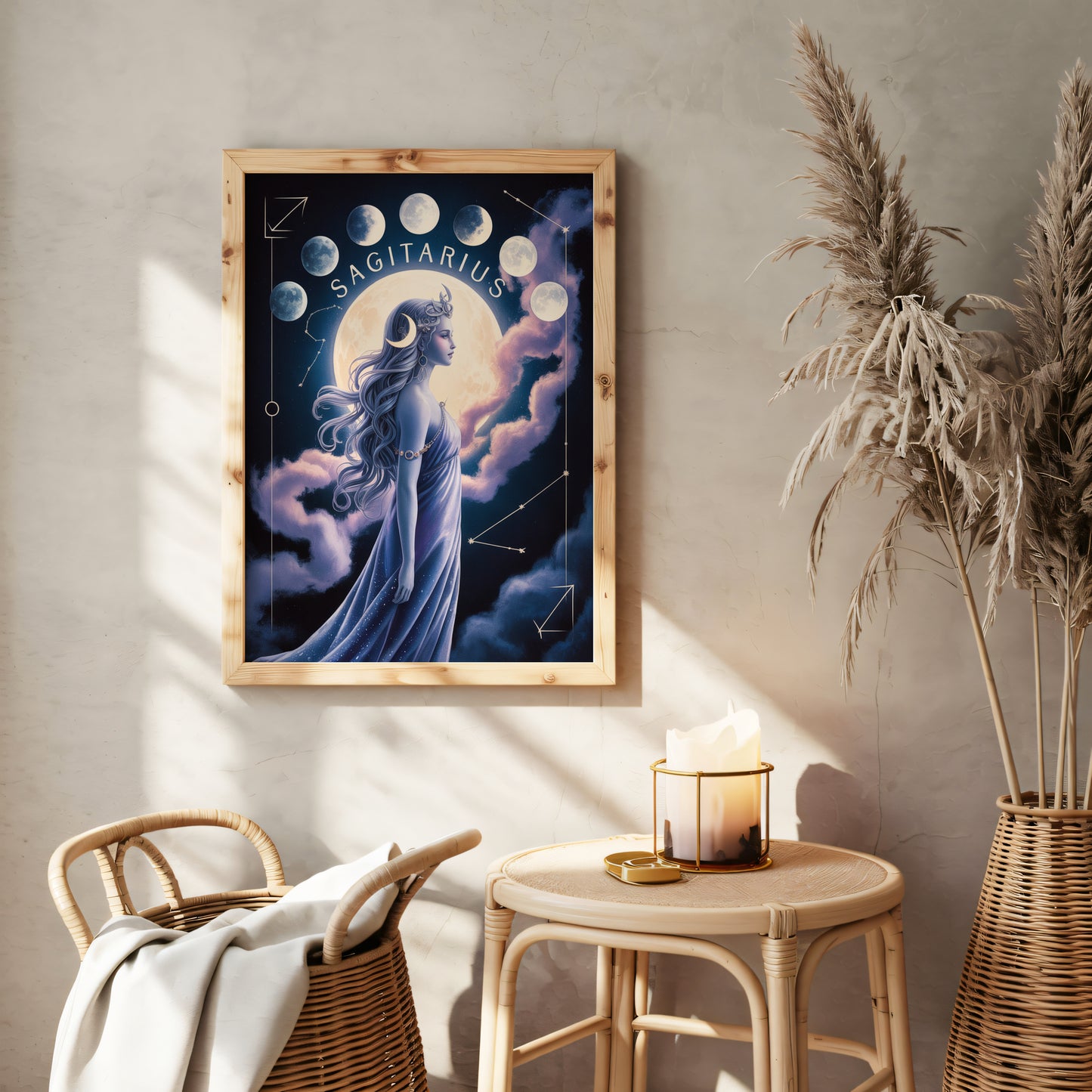 Sagittarius Lunar Wall Art