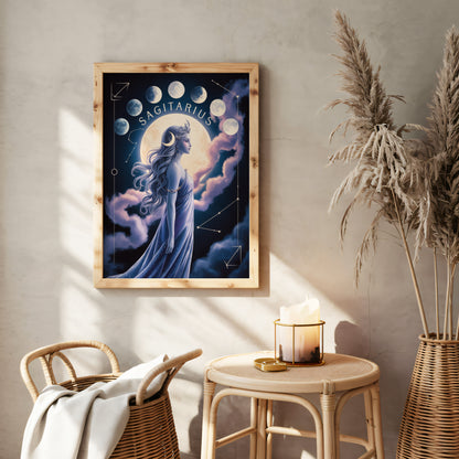 Sagittarius Lunar Wall Art