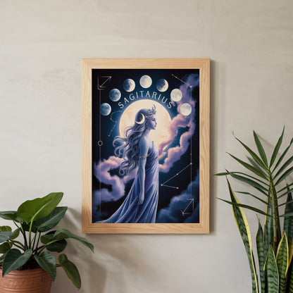 Sagittarius Lunar Wall Art