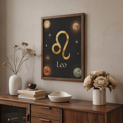 Leo High Contrast Wall Art