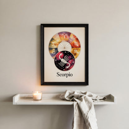 Scorpio Circular Wall Art