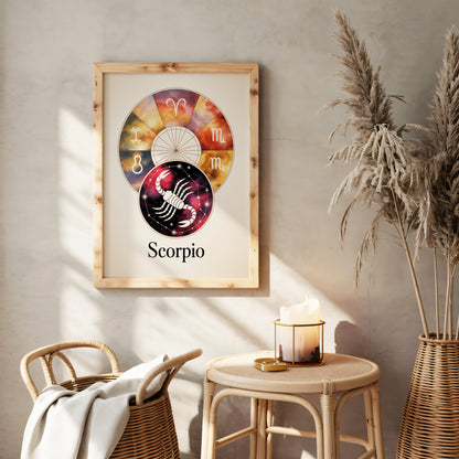 Scorpio Circular Wall Art