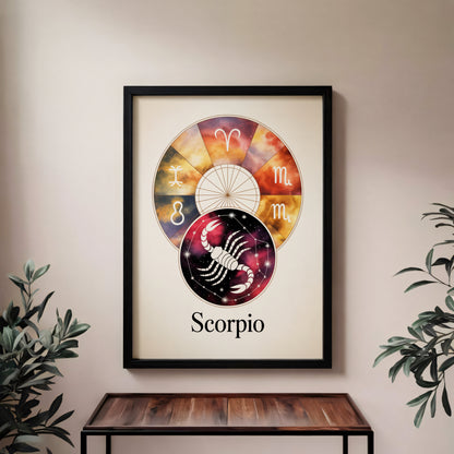 Scorpio Circular Wall Art