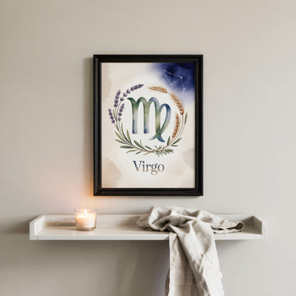 Virgo Intricate Wall Art