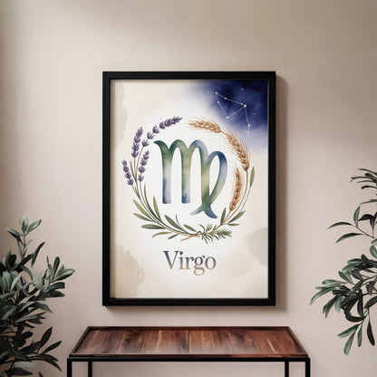 Virgo Intricate Wall Art