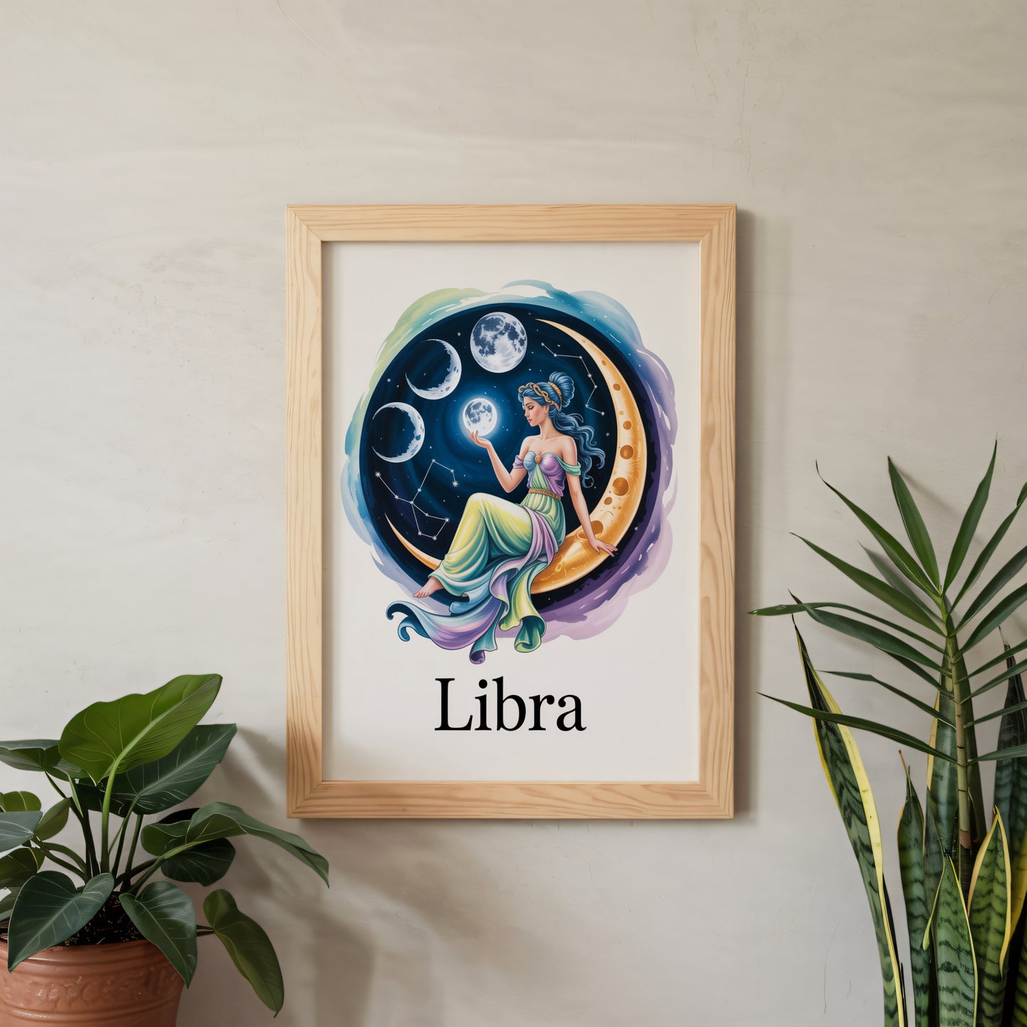 Libra Sure Moon Wall Art
