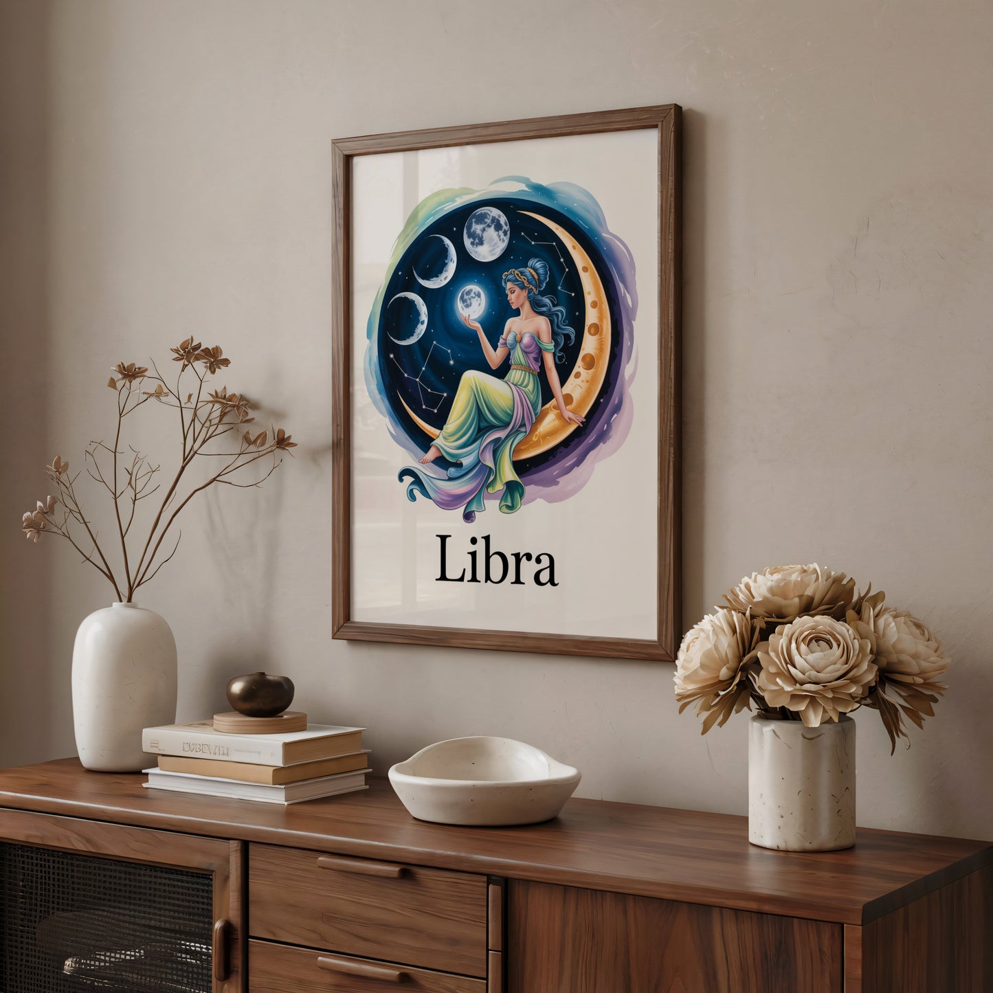 Libra Sure Moon Wall Art