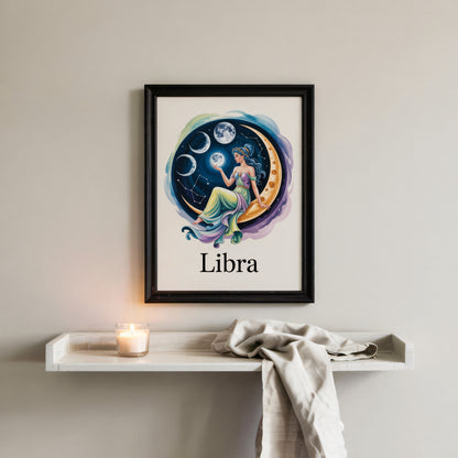 Libra Sure Moon Wall Art
