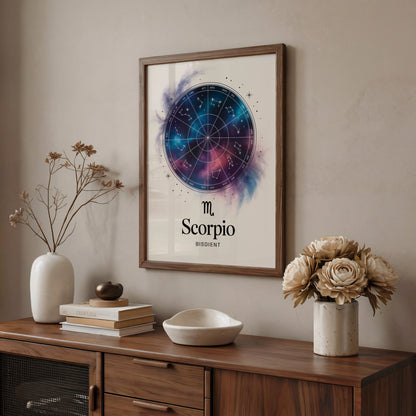 Scorpio Clear Elegant Wall Art