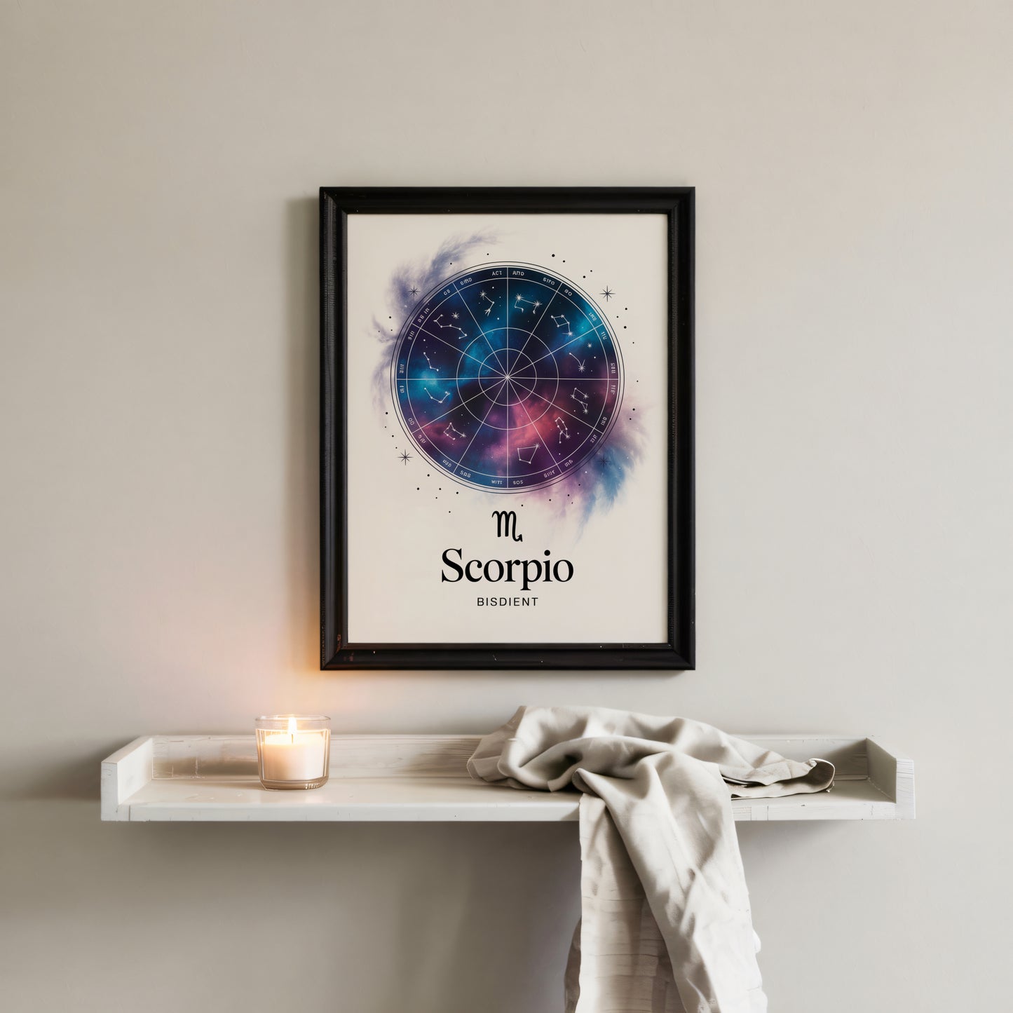 Scorpio Clear Elegant Wall Art