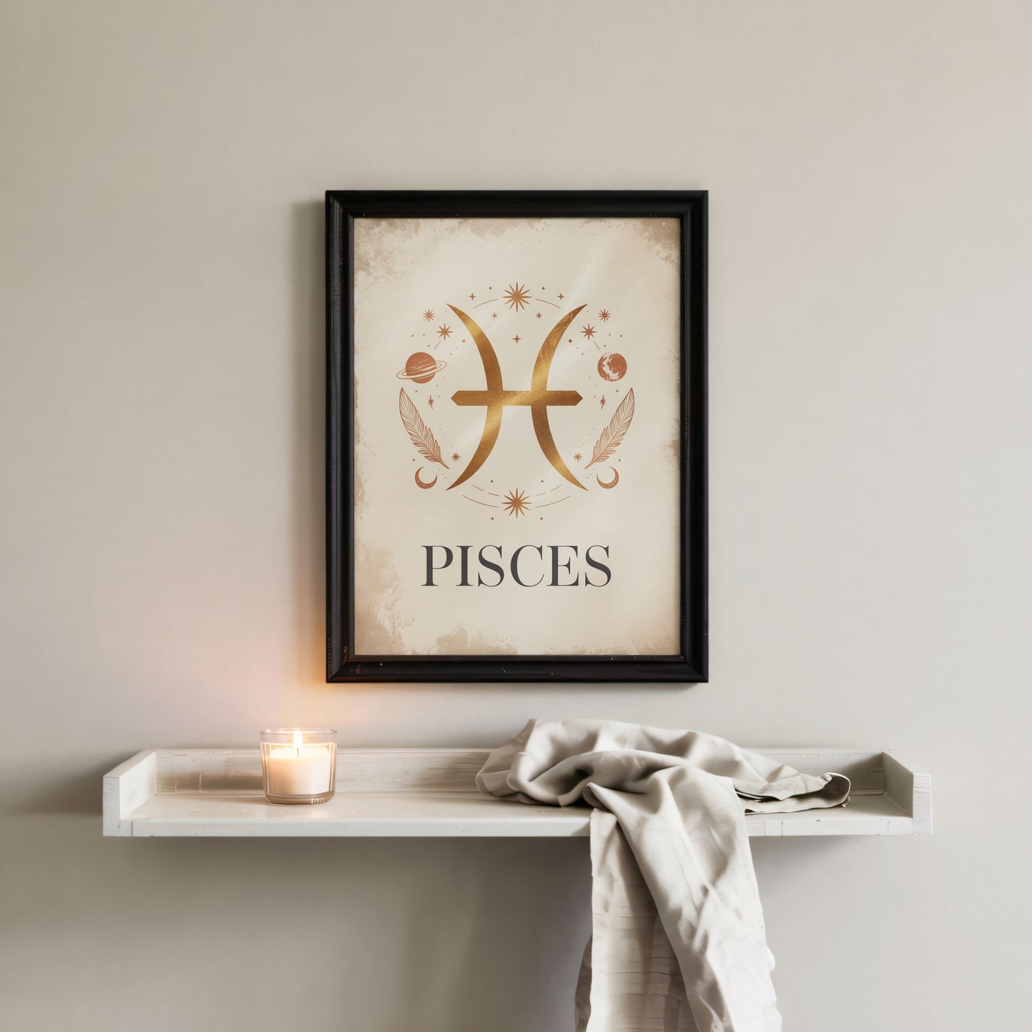 Pisces High Contrast Wall Art