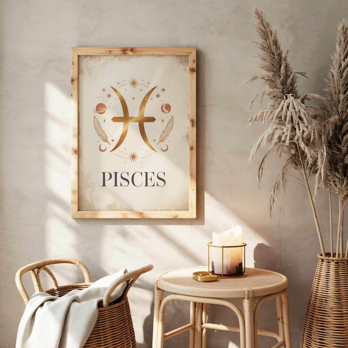 Pisces High Contrast Wall Art