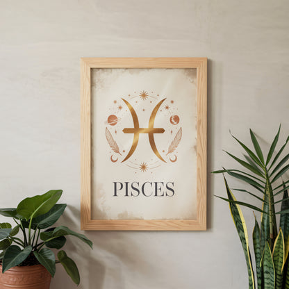 Pisces High Contrast Wall Art