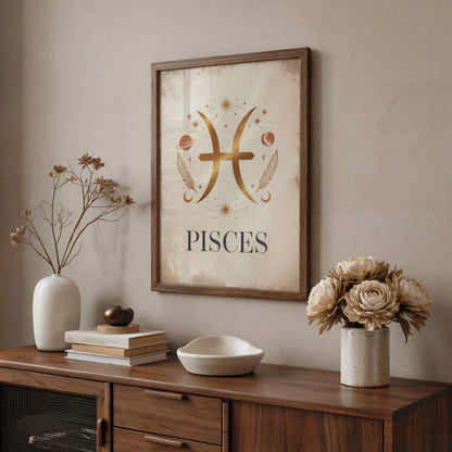 Pisces High Contrast Wall Art