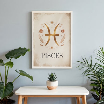 Pisces High Contrast Wall Art