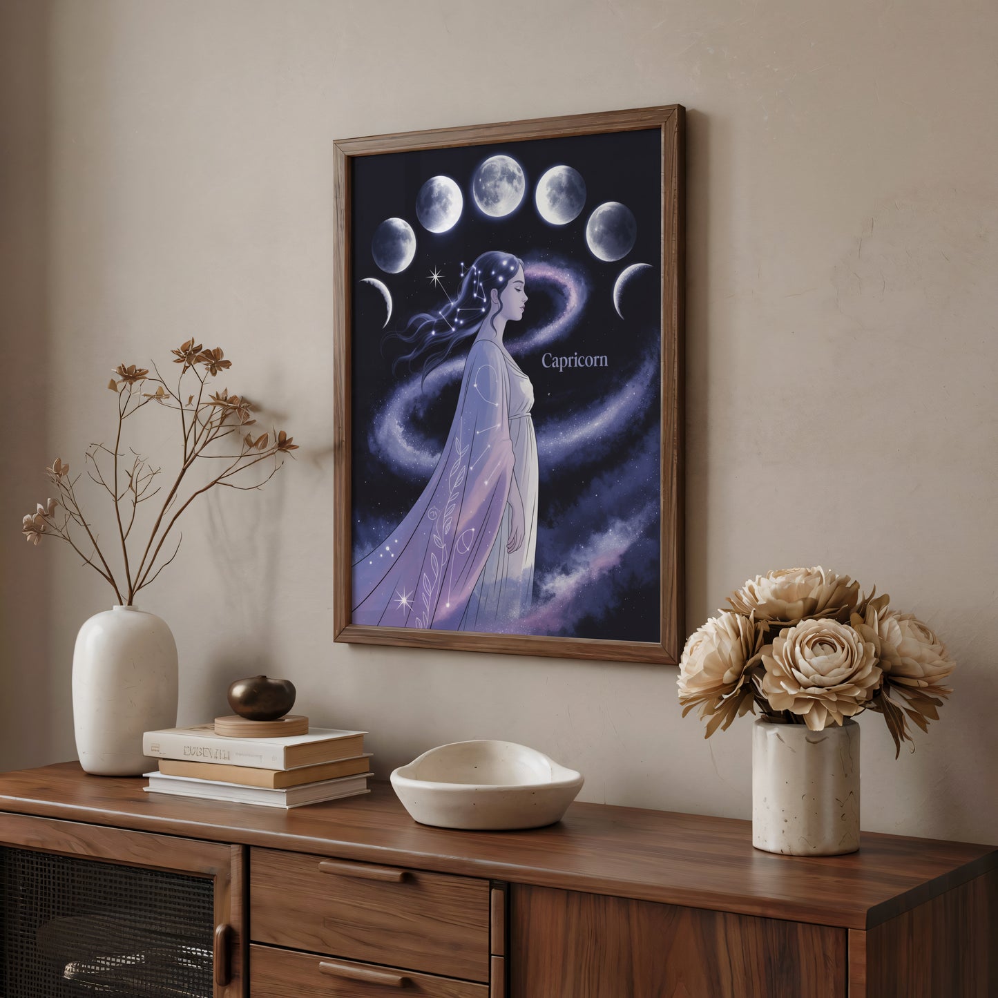 Capricorn Lunar Wall Art