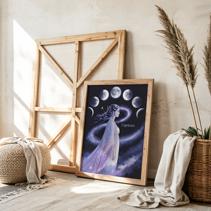 Capricorn Lunar Wall Art