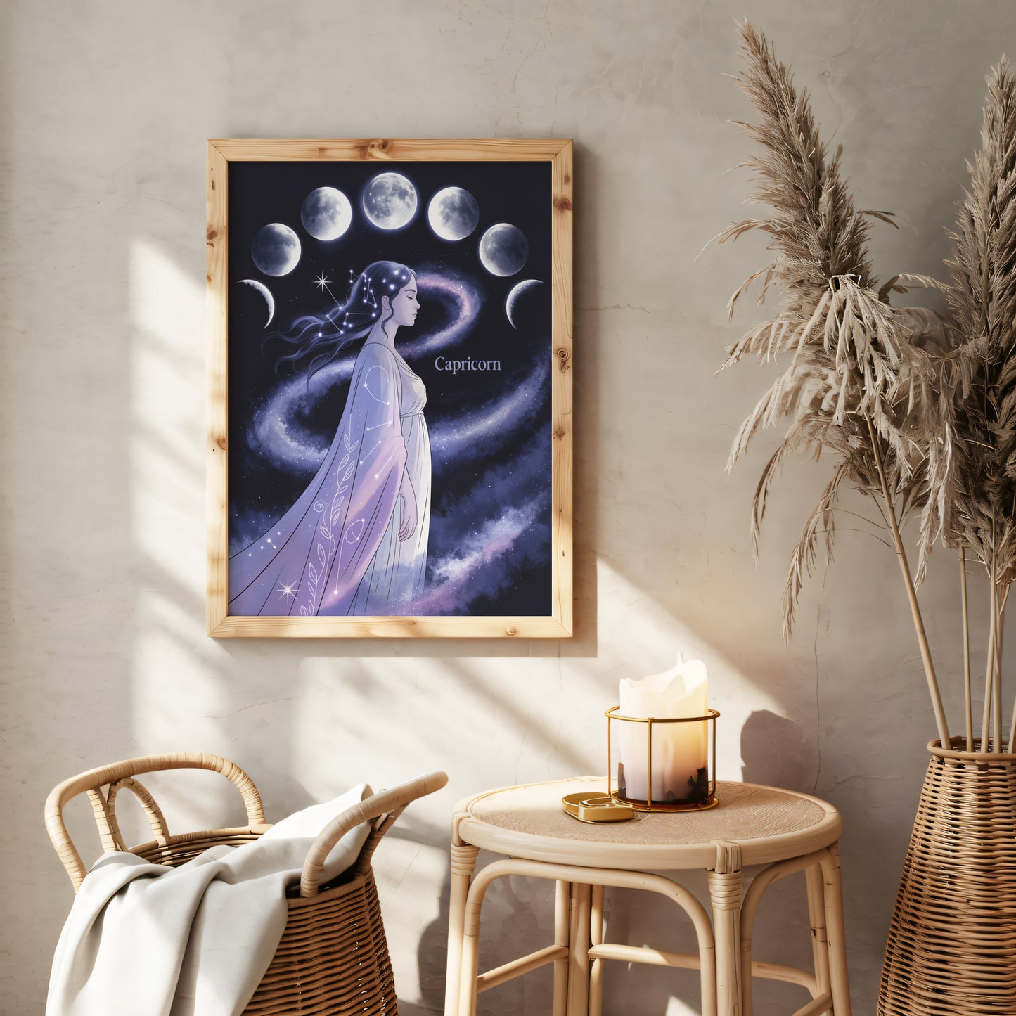Capricorn Lunar Wall Art