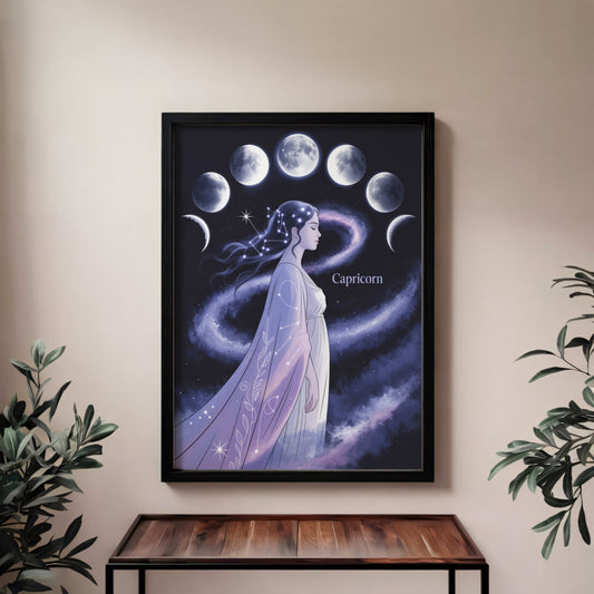 Capricorn Lunar Wall Art