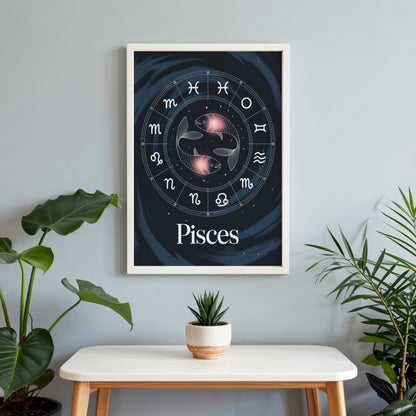 Pisces Circular Wall Art