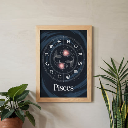 Pisces Circular Wall Art