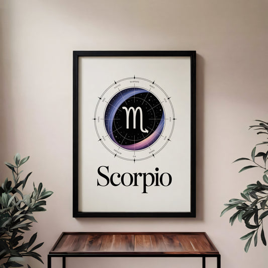 Scorpio Birth Clear Wall Art