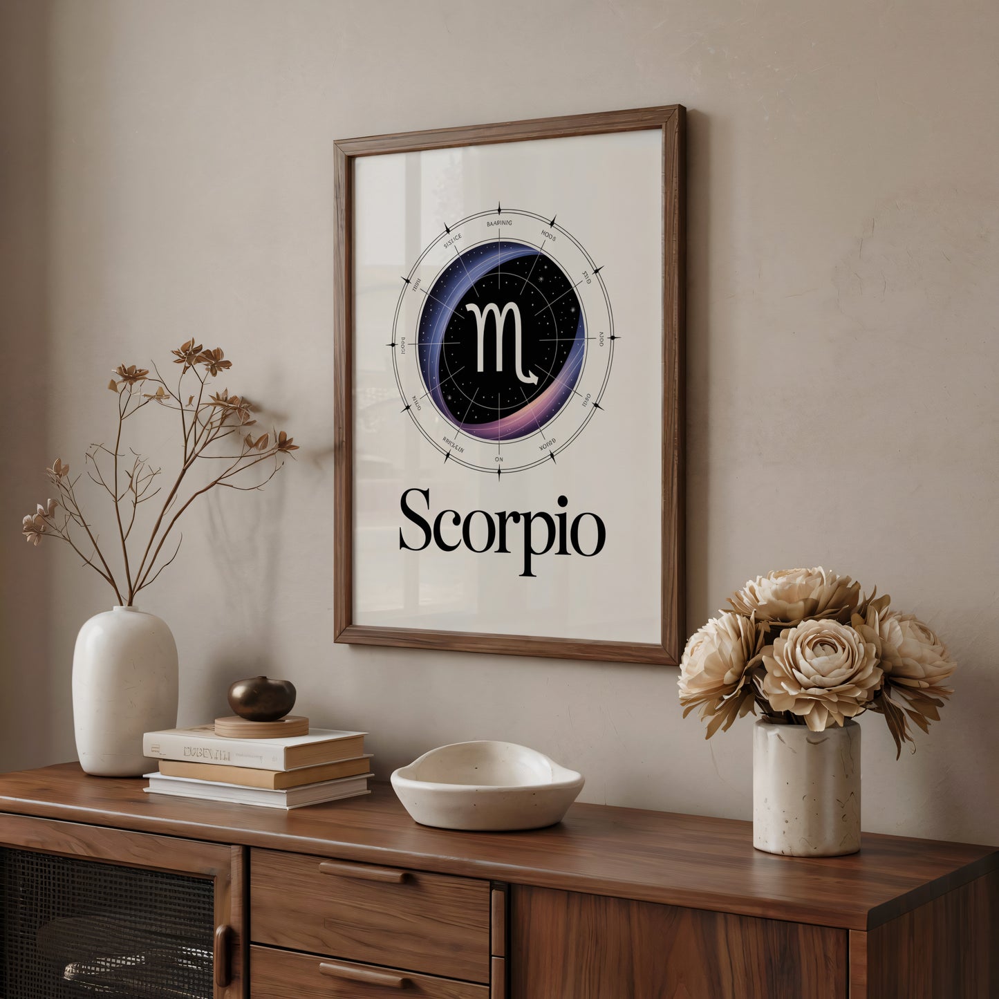 Scorpio Birth Clear Wall Art