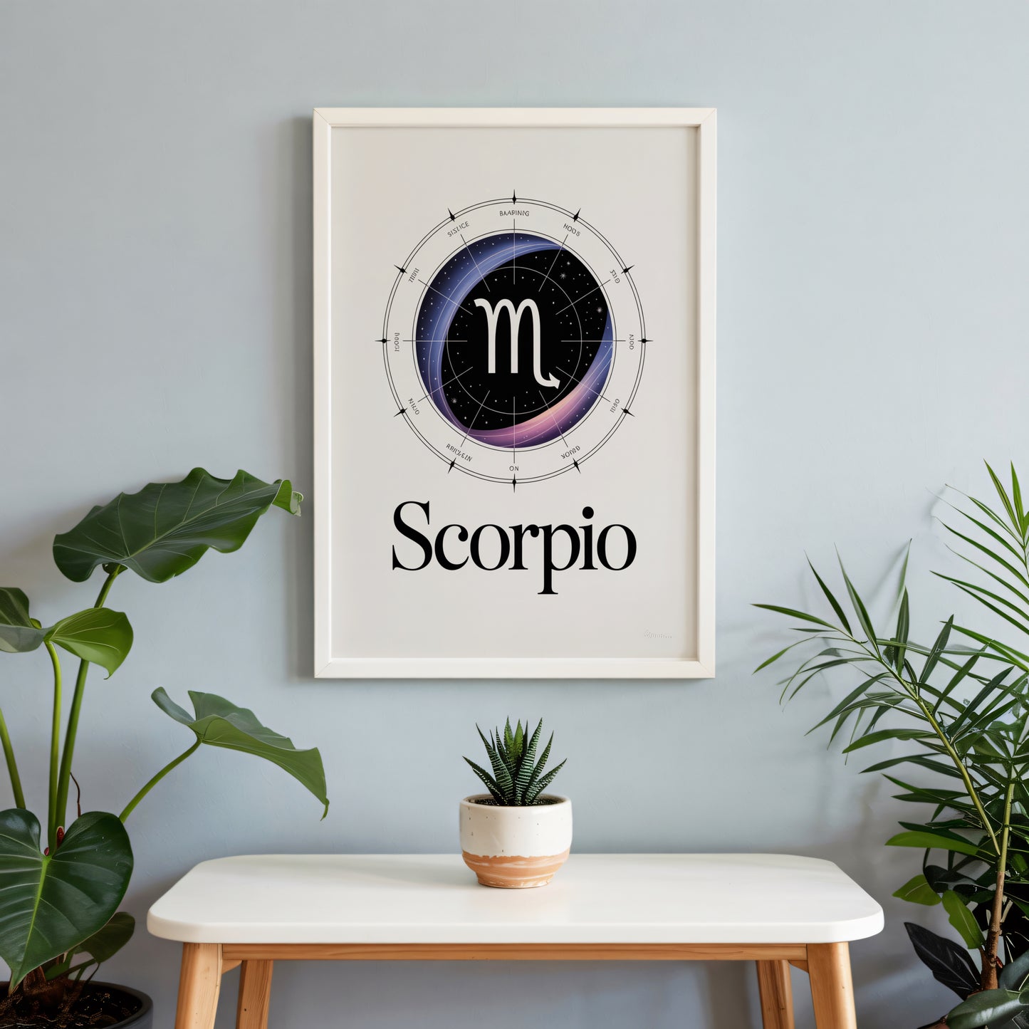 Scorpio Birth Clear Wall Art