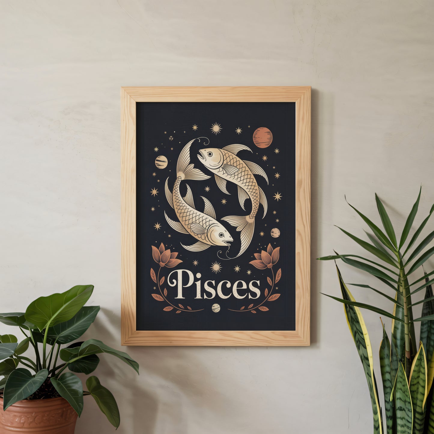 Pisces Subtle Wall Art