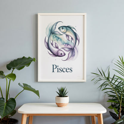 Pisces Earth Wall Art