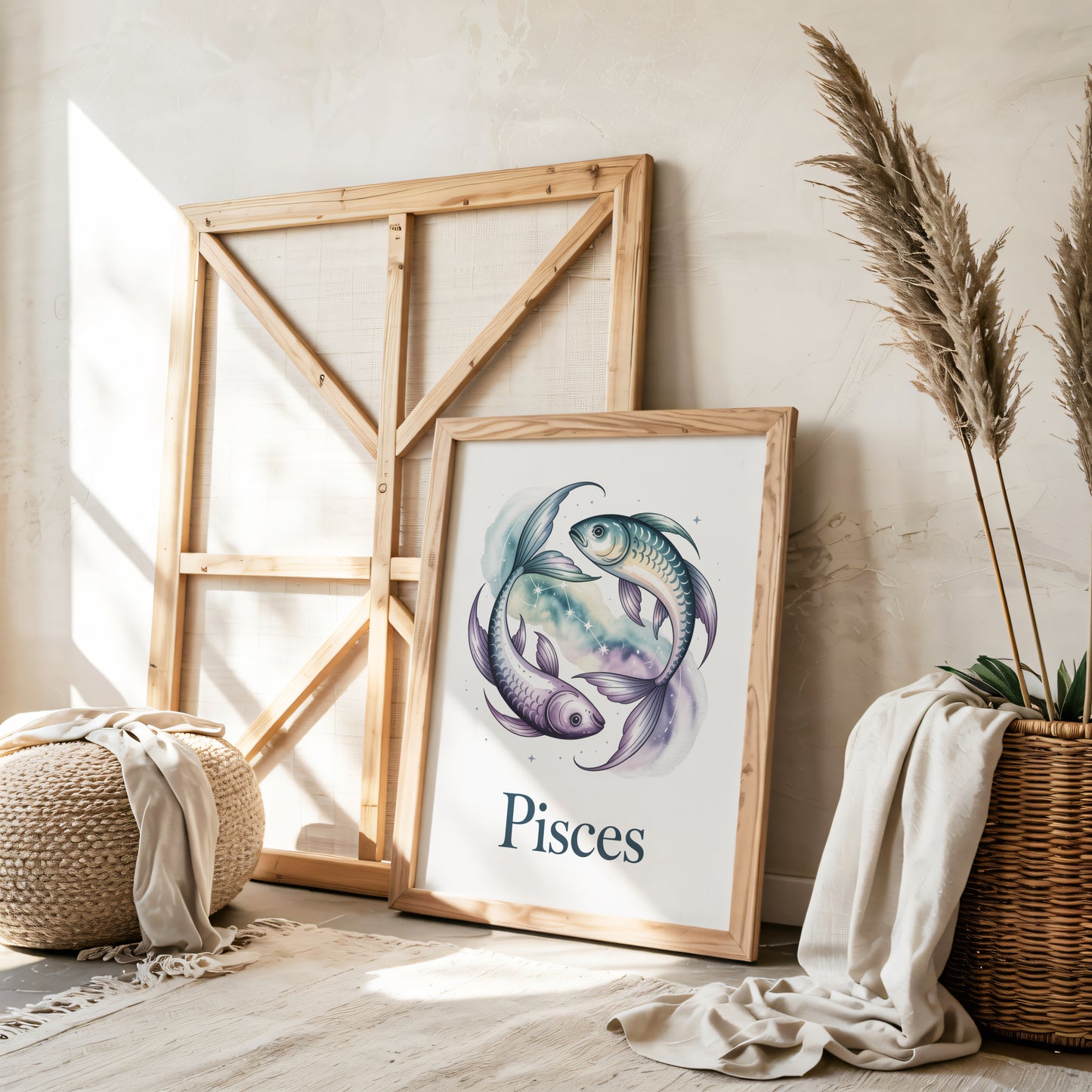 Pisces Earth Wall Art