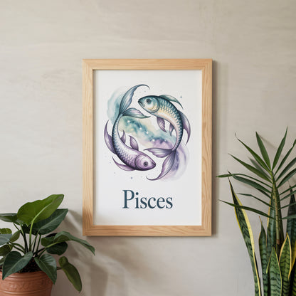 Pisces Earth Wall Art