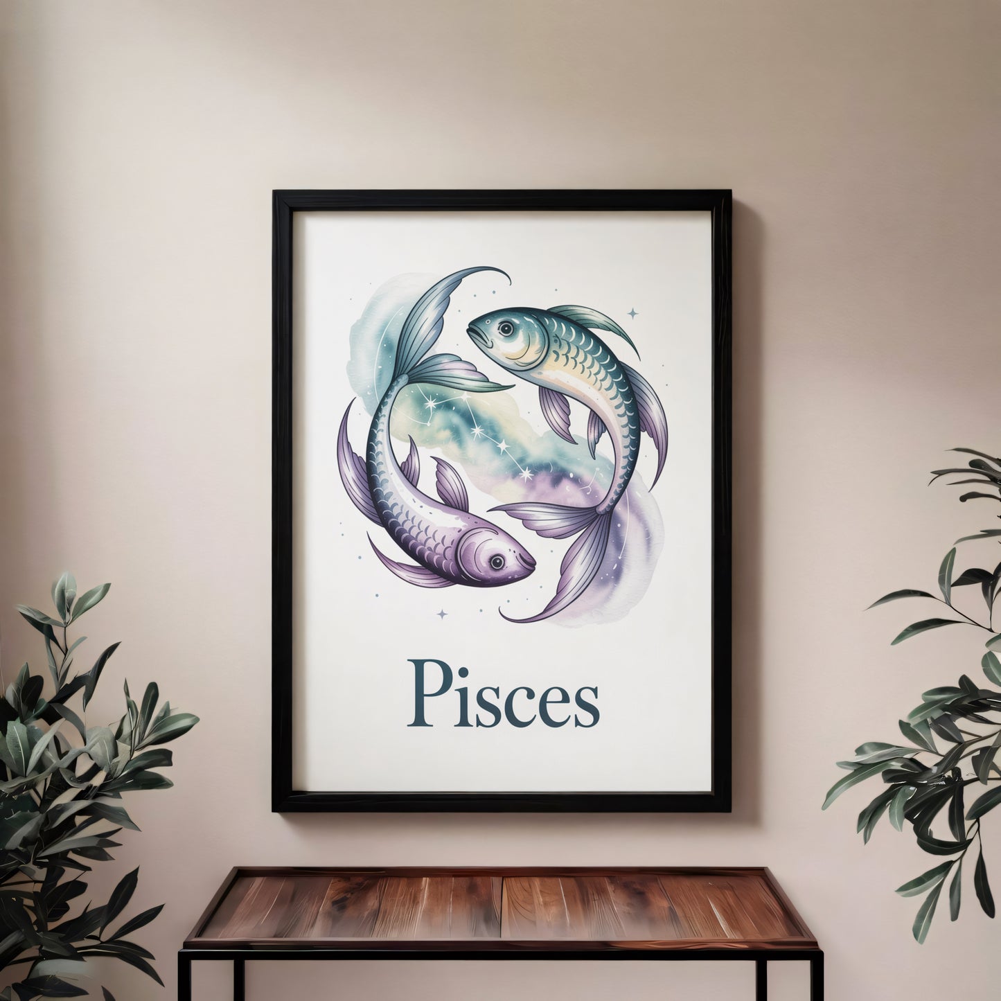 Pisces Earth Wall Art