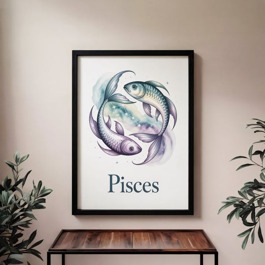 Pisces Earth Wall Art