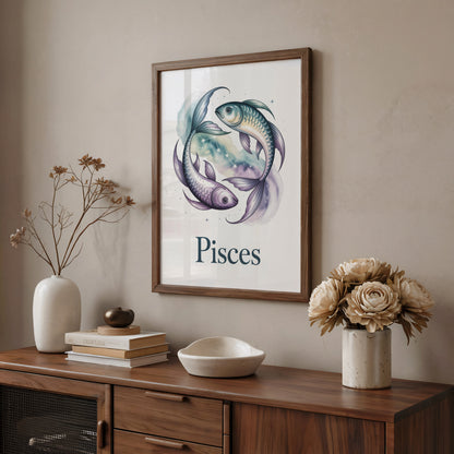 Pisces Earth Wall Art