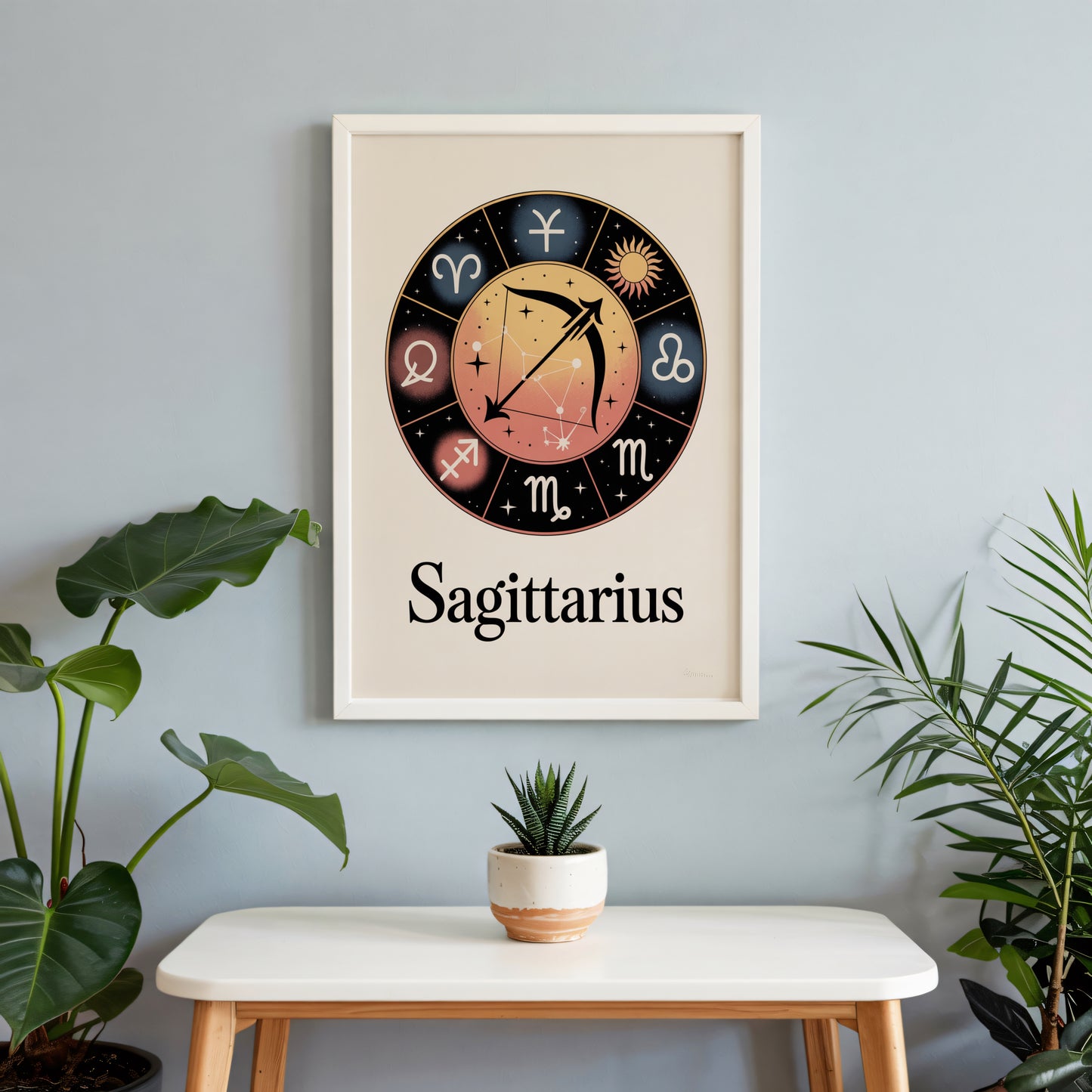 Sagittarius Circular Wall Art