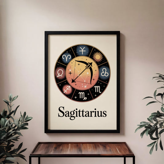 Sagittarius Circular Wall Art